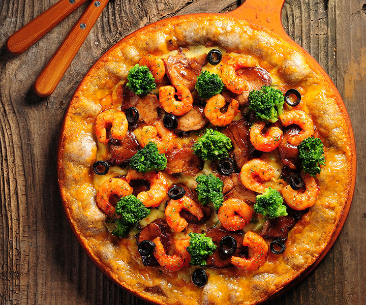 쉬림프안심골드피자 이미지